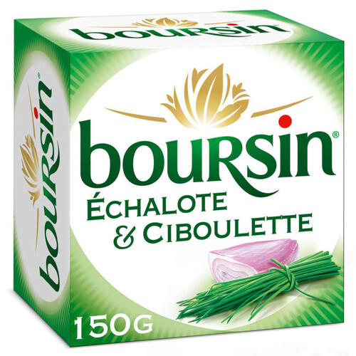 Boursin Fromage à tartiner Echalote & Ciboulette 150 g