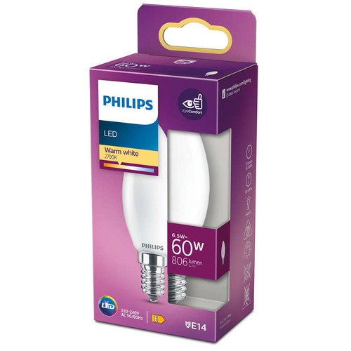 Philips Ampoule LED Classic 60W E14 Warm White B35
