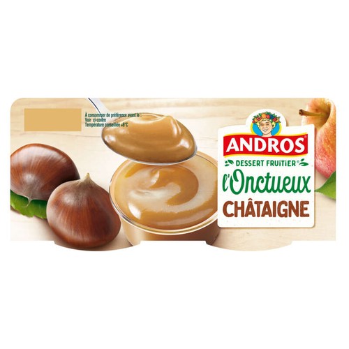 Andros L'onctueux Spécialité de chataîgne et pommes 4x97g