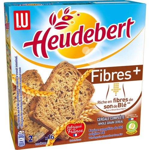 Lu Heudebert Biscottes Fibre + 280g
