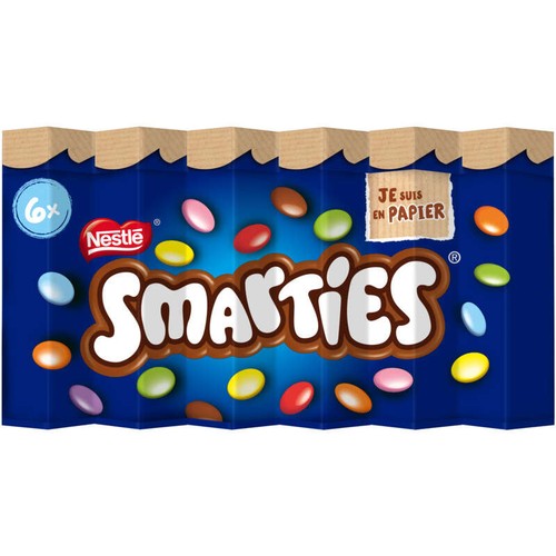 Nestlé Smarties Hexatube Papier 6x40g