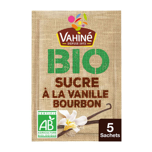 Vahiné Sucre À La Vanille Bourbon 100% Naturel Bio 7g