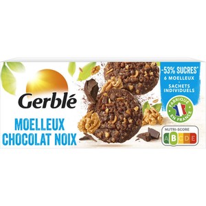 Gerblé Biscuit moelleux chocolat noix 138g
