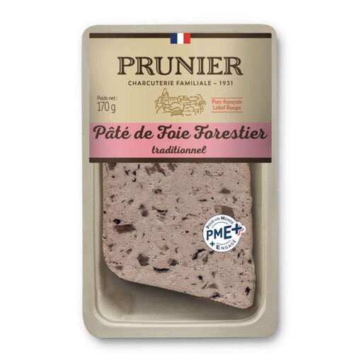Maison Prunier Pâté De Foie Forestier, Recette Traditionnelle 170G