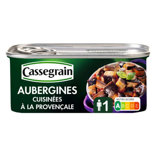 Cassegrain Aubergines Cuisinées À La Provençale 185G