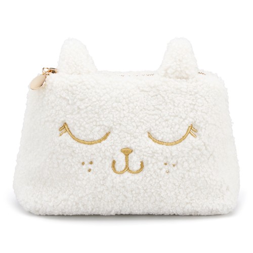 Monoprix Trousse Sherpa brodée de Noël 2026