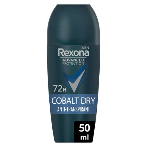 Rexona Men Déodorant Homme Bille Anti-Transpirant 72H Cobalt Dry 50ml