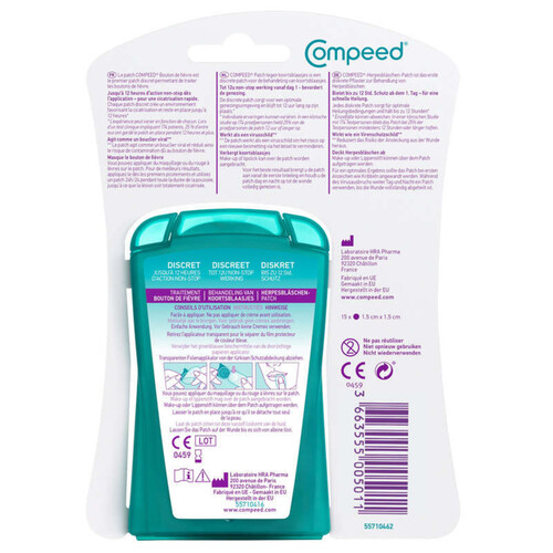 Compeed Patch Traitement Bouton de Fièvre x15