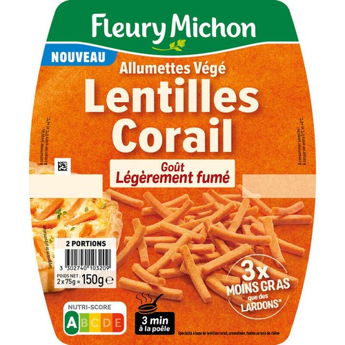 Fleury Michon Allumettes Lentilles Corail Fumées 150 g