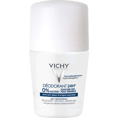 Vichy Déodorant 24H Toucher Sec Peau Sensible Roll-On 50ml