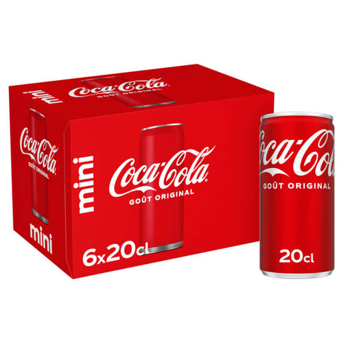 Coca-Cola Boite Slim Mini Frigo pack 6x20cl