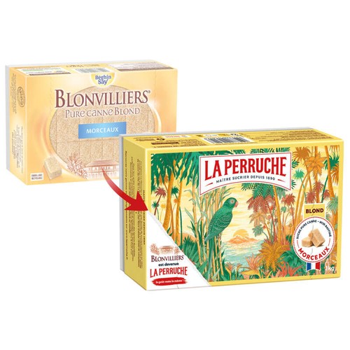 Blonvilliers Sucre Roux De Canne En Morceaux Le Pack De 1Kg