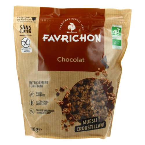 [Par Naturalia] Favrichon Muesli Choco Sans Gluten 500G Bio