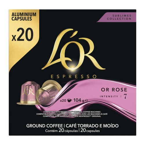 L'Or Espresso café intensié 7 or rose x20