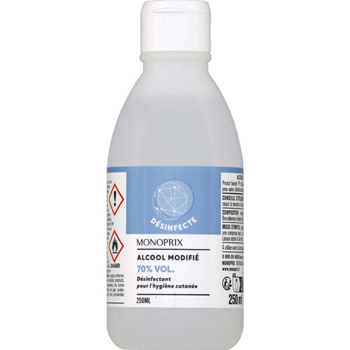 Monoprix Alcool Modifié 70% 250ml