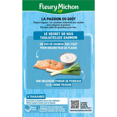 Fleury Michon Tagliatelles Au Saumon Crème Ciboulette 280g