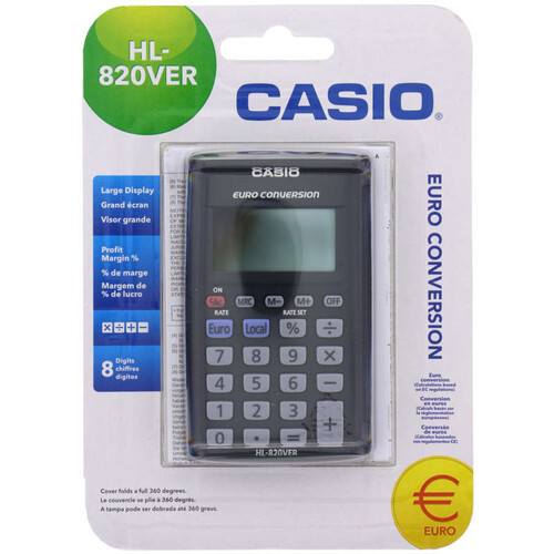 Casio Calculatrice De Poche Hl820Ver