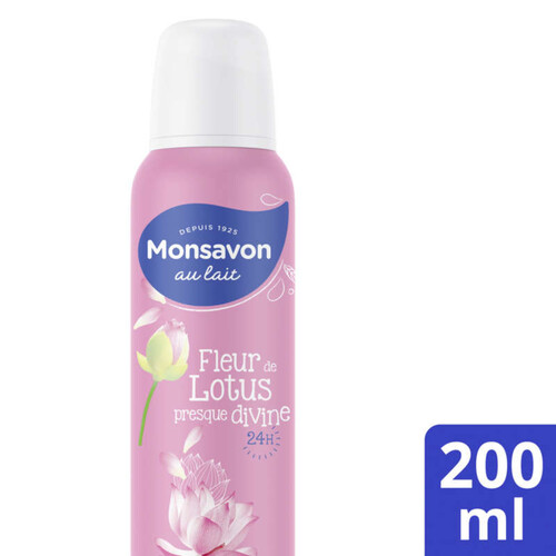 Monsavon Déodorant Femme Spray Fleur De Lotus Presque Divine 200Ml