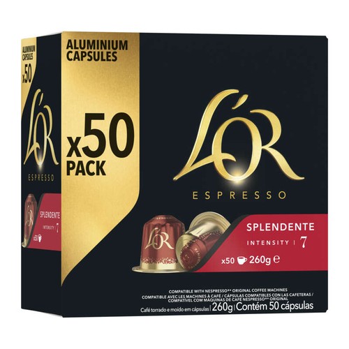L'Or Espresso splendente café en capsules x50 intensite 7 - 260g