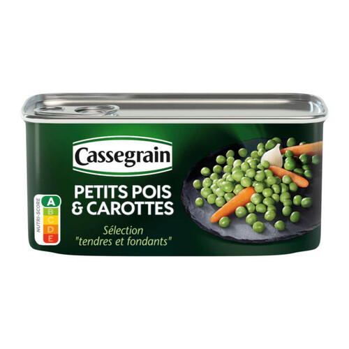 Cassegrain Petits Pois & Carottes Sélection Tendres & Fondants 130g