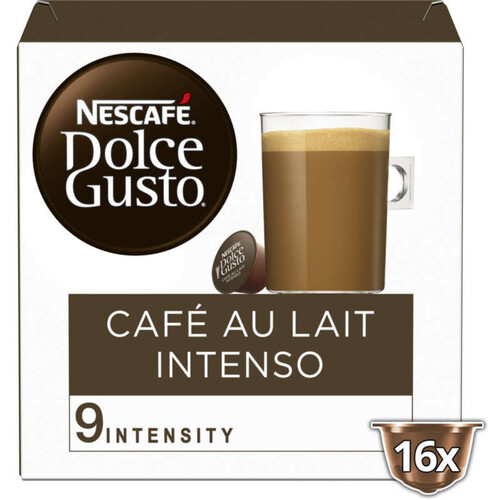 Nescafe Dolce Gusto Capsules De Café Au Lait Intenso x16 152G