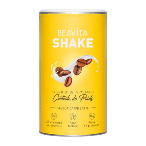 Beavita shake subtitut de repas pour contrôle de poids saveur caffè latte 648g