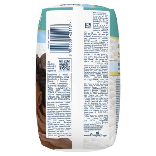 Pampers Aqua Soft Touch Lingettes Pour Bébé 3x48