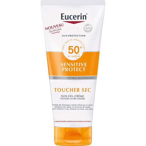 [Para] Eucerin Sun Sensitive Protect Gel-crème Toucher Sec Spf 50+  200ml
