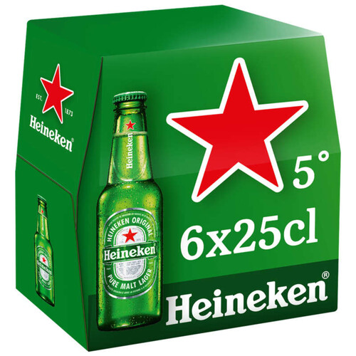 Heineken Bière Blonde 6 x 25cl