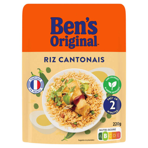 Ben'S Original riz cantonais micro-ondable 220g