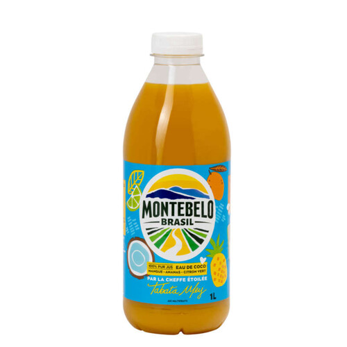 Montebelo Brasil Eau de coco Mangue 100% pur jus 1l