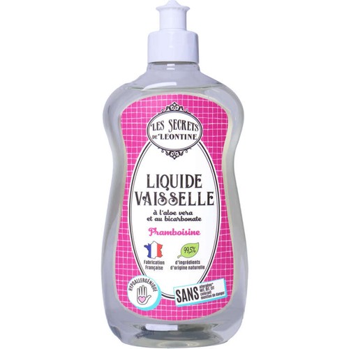 Les Secrets de Léontine Liquide vaisselle framboisine 500ml