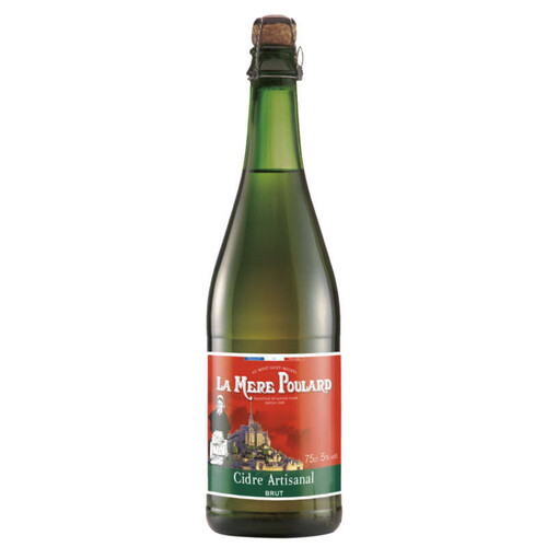 La Mère Poulard cidre artisanal Brut 5.5° 75cl