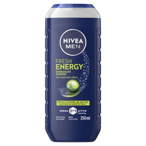 Nivea Men Gel Douche Energy extrait de menthe 250ml