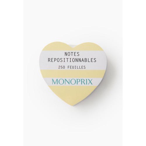 Monoprix Bloc Notes Cœur