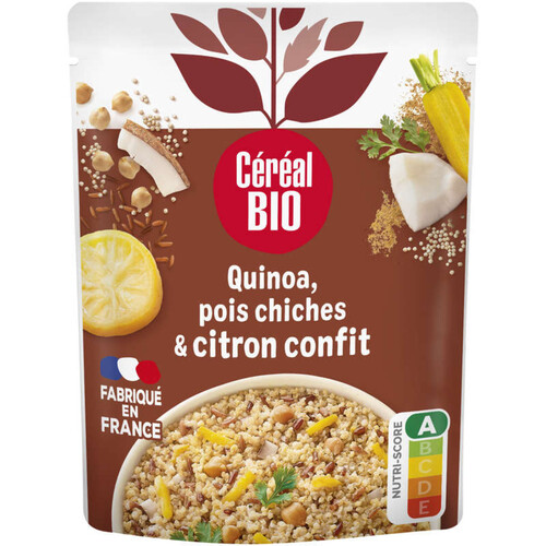 Céréal Bio Quinoa Royal au Pois Chiches et Citron Confits 220g