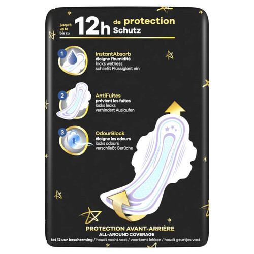 Always ultra serviettes secure night extra taille 5 ailettes x16