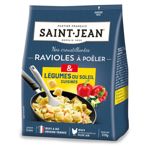 Saint Jean Ravioles à Poêler & Légumes du soleil Cuisinés 310g
