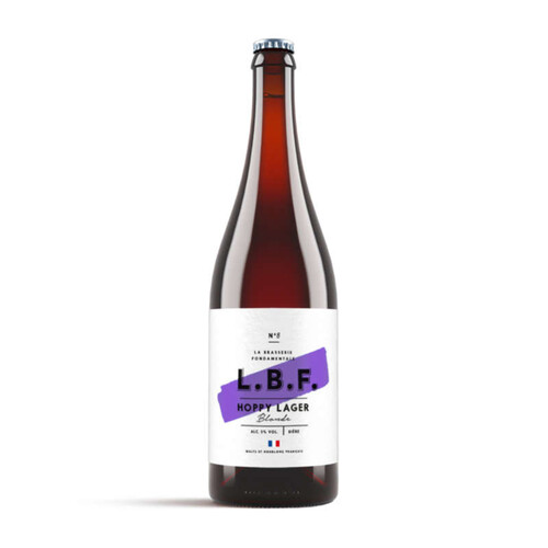 L.B.F Bière Hoppy Lager Blonde 75cl