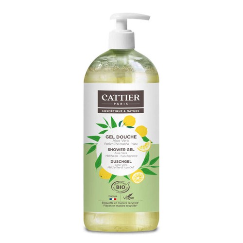 Cattier Gel Douche Thé Matcha Yuzu Bio 1L