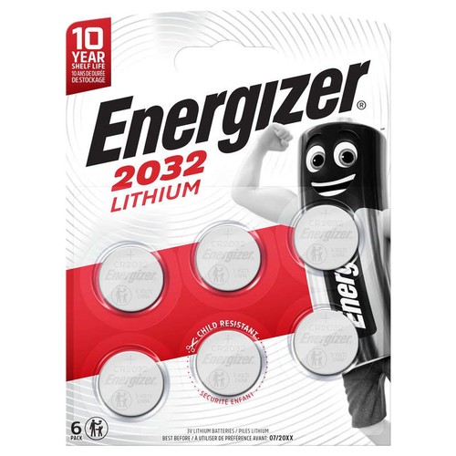 Enrgizer Piles Lithium Cr 2032 Haute Performance x6