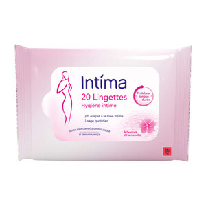 Intima Lingettes Fraîcheur Longue Durée X20
