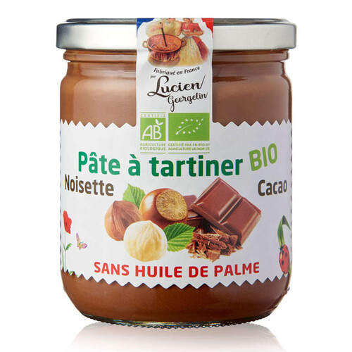 Lucien Georgelin Pâte À Tartiner Noisette Cacao, Bio 400g