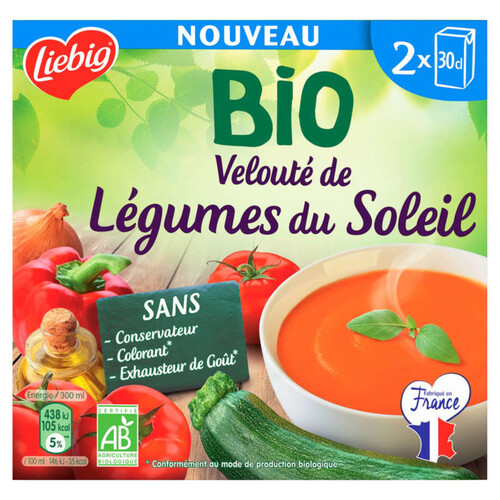 Liebig Velouté de légumes du soleil Bio 2x30cl