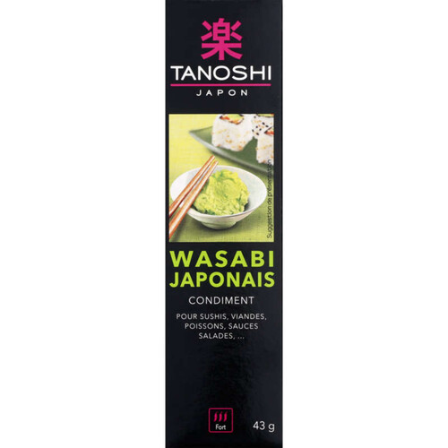 Tanoshi Condiment wasabi Japonais 43g