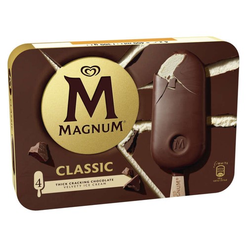 Magnum Glace classic bâtonnet 4x100ml