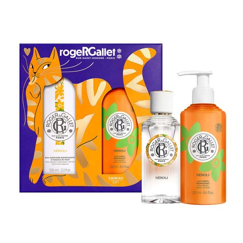 Roger & Gallet Coffret Eau Parfumée Bienfaisante Néroli 100ml et son Lait Corps 250ml