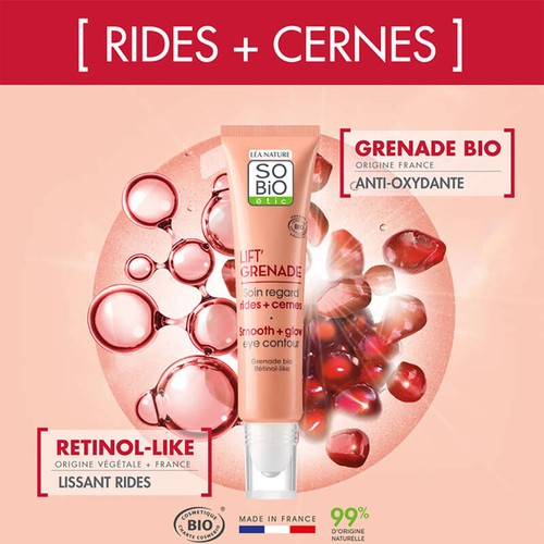 SO'BiO Étic Lift'Grenade Soin Regard Rides + Cernes Bio 15ml