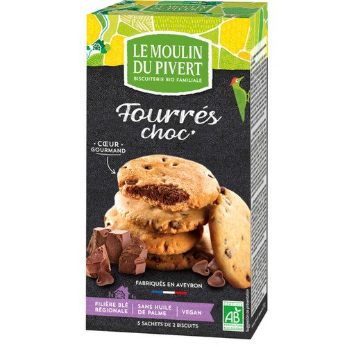 [Par Naturalia] Moulin du Pivert Biscuits Fourrés Choc' Bio 175g