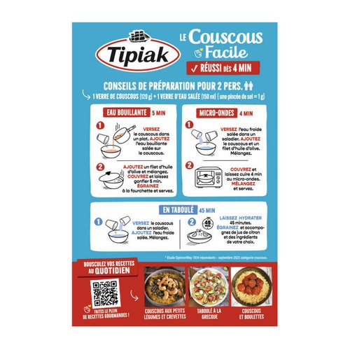 Tipiak Couscous Moyen 1kg